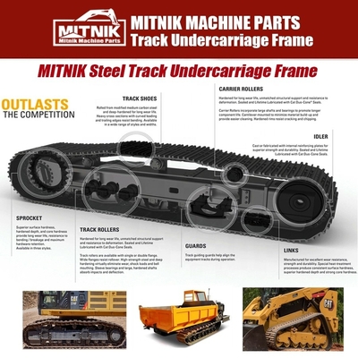 Excavator Undercarriage Parts Customized 6T Rubber Crawler Track Frame for OEM Buyers