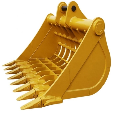 Yellow/Black Mini Excavator Bucket for PC150 PC200 PC300 2.1m3 Capacity Rock Bucket