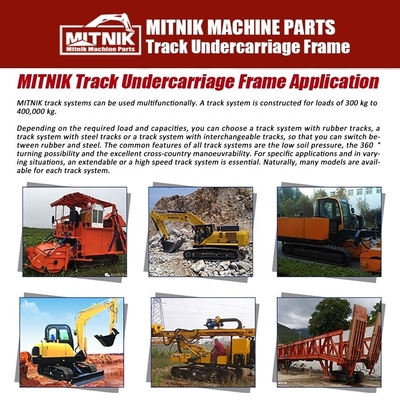 6 Ton Rubber Track Chassis Crawler Track Undercarriage for Excavator and OEM Service