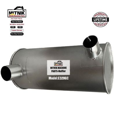 E320GC Excavator Muffler Diesel Engine Exhaust Silencer with Forging Casting Technique
