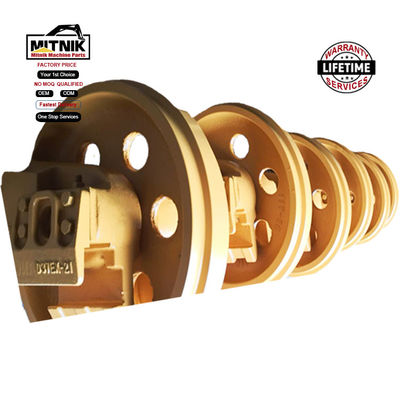 D38 D375 Front Idler Assy For Bulldozer Komatsu Surface Hardness HRC52-58 Yellow/Black