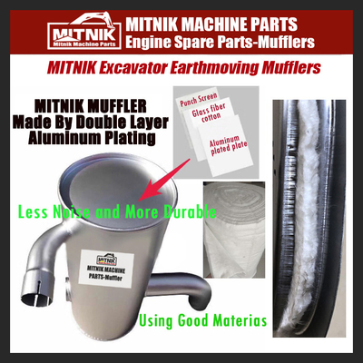 SK350-8 Muffler Exhaust Gas Silencer with and Energy Mining
