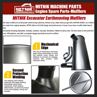 SK350-8 Muffler Exhaust Gas Silencer with and Energy Mining