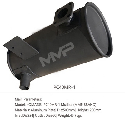 Loader Excavator Muffler Engine Muffler Spare Part Sound Absorbing Fiber Glass Filament