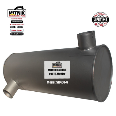 After Service 3-12 Month SK460-8 Excavator Muffler for Construction Machinery Parts
