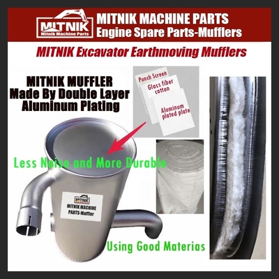 Engine Parts For sk460-8 Exhaust Muffler Bracket From Energy Mining