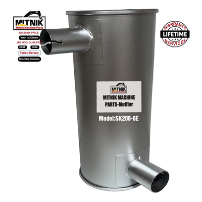 SK100-6 Excavator Muffler Silencer Exhaust Part Energy Mining Apply to Excavators