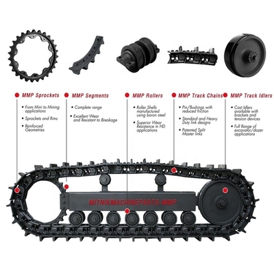Undercarriage Dozer Components VOLVO Compatible 75KGS Single Flange Track Down Roller