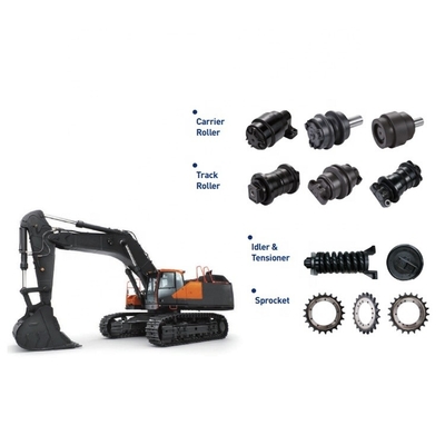 Undercarriage Dozer Components VOLVO Compatible 75KGS Single Flange Track Down Roller