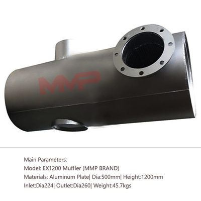 Hitachi Excavator EX1200 EX1200-5C EX1200-5D Muffler Silencer 4612858 Suitable for Any